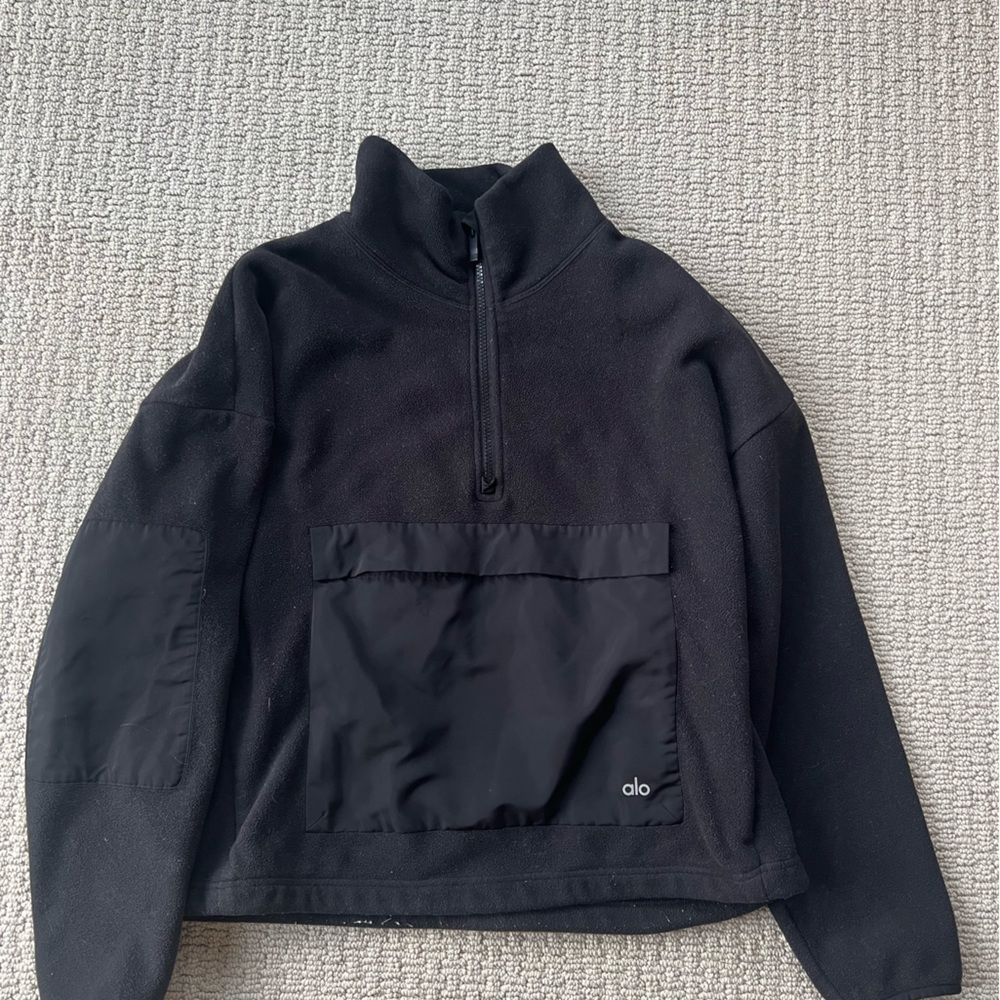 Alo Yoga Quarter Zip Fleece Jacket Size Small